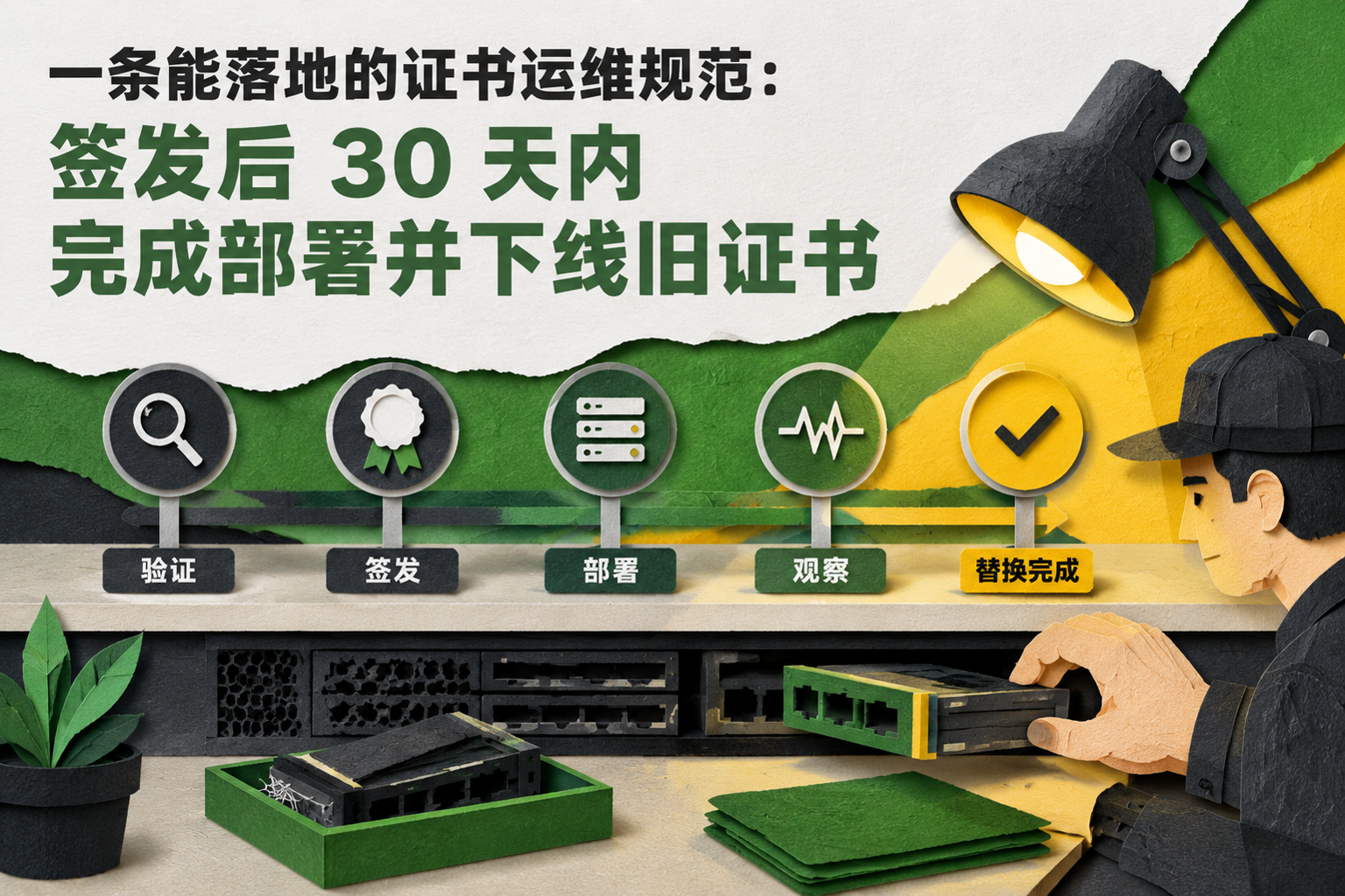 一条能落地的证书运维规范:签发后 30 天内完成部署并下线旧证书