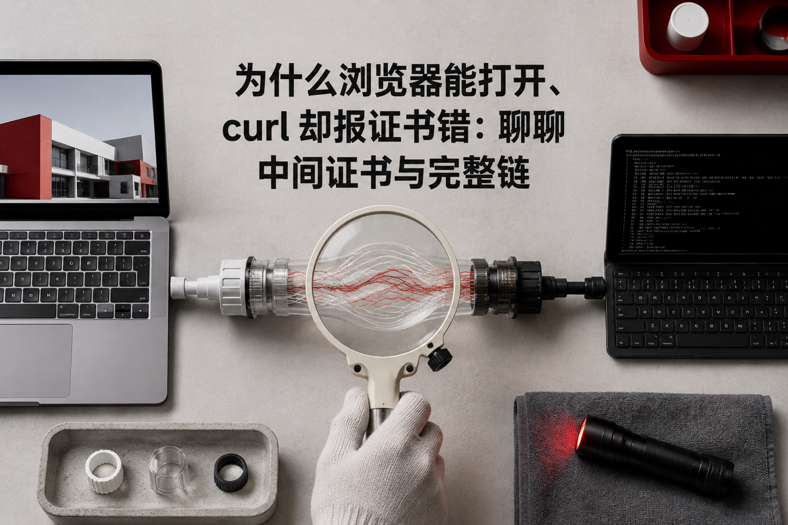 为什么浏览器能打开、curl 却报证书错:聊聊中间证书与完整链:a browser-side endpoint independently inspecting the live TLS connection after deployment and comparing the observed endpoint artifact