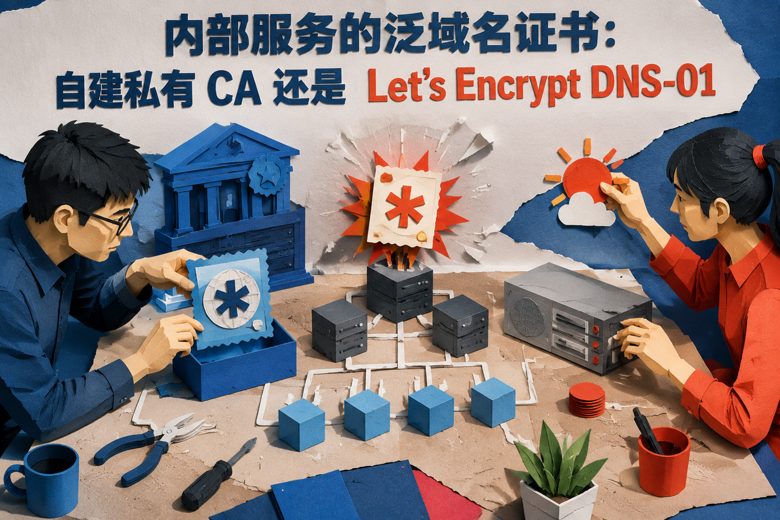 内部服务的泛域名证书:自建私有 CA 还是 Let's Encrypt DNS-01